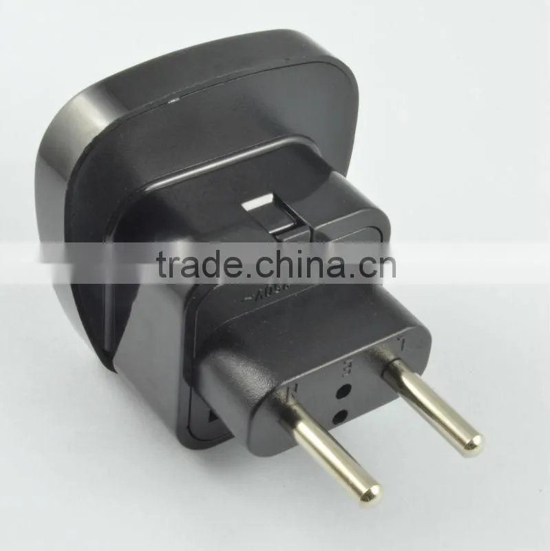 2016 Universal to electric European best travel adapter schuko plug