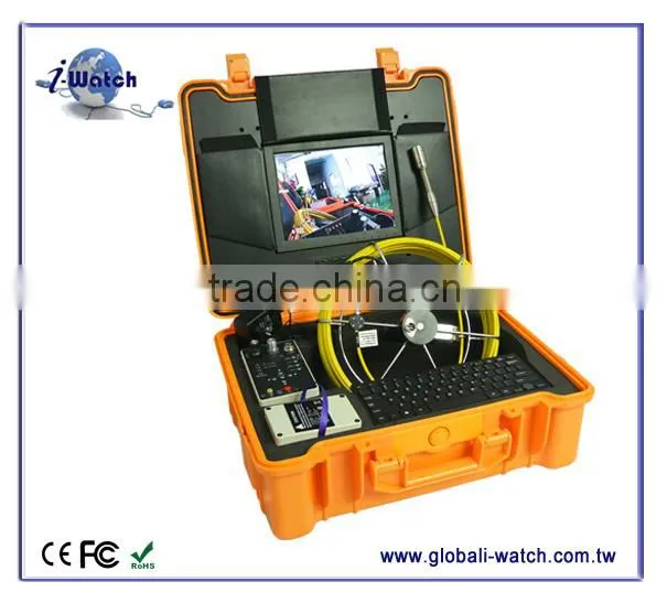 IW-103188DK Waterproof 10 inch Plumbing Pipe Inspection Camera