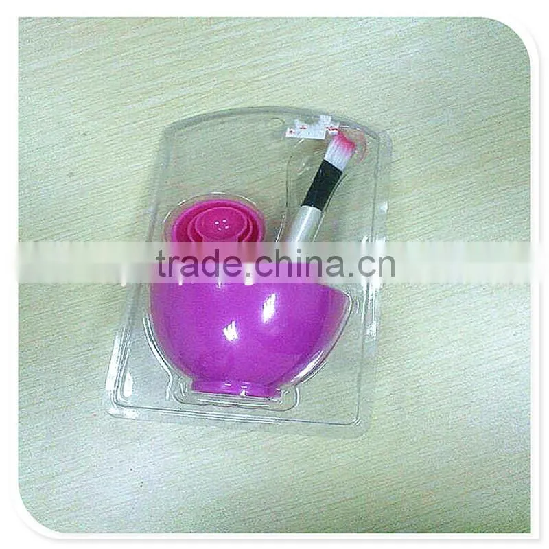 2015 fashionable cosmetics blister packaging with cardboard