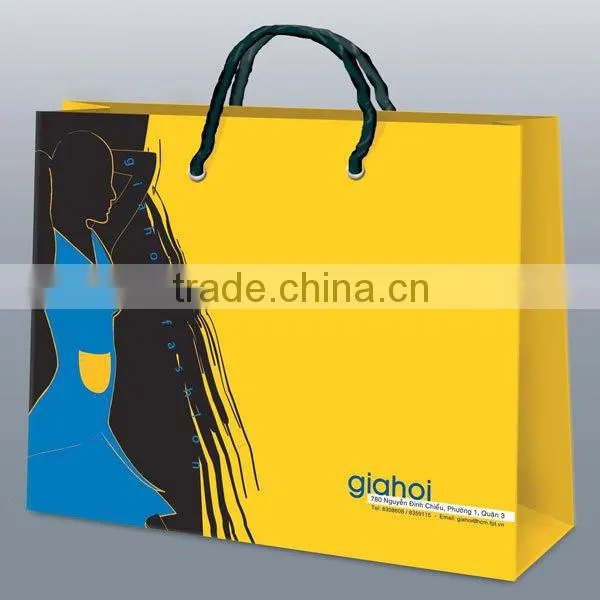 Cheap clothing paper bag with different design
