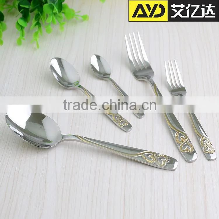 manly flatware set , gold plated dinnerware set , gold plated flatware