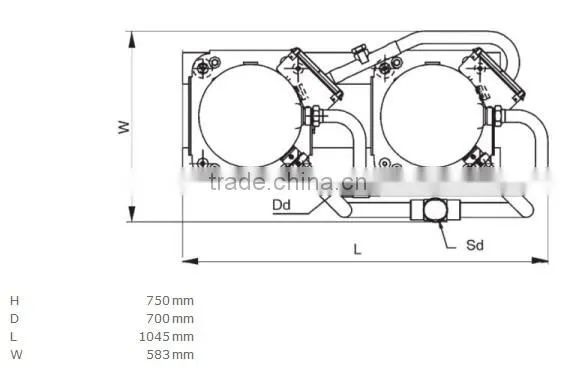 2 x ZR310KCE-TWD =Copeland Tandem Compressor ZRT620KCE-TWD