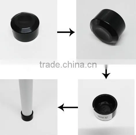JY-A035|Black rubber round foot cover|Rack pipe end cap for coated pipe|Plastic lean tube joint