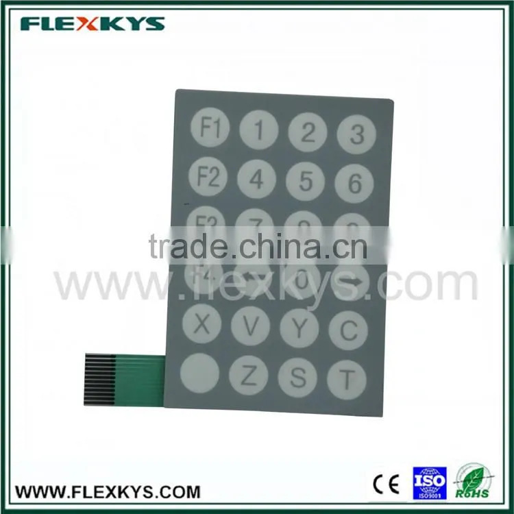 Customized glossy/frosted surface membrane switch