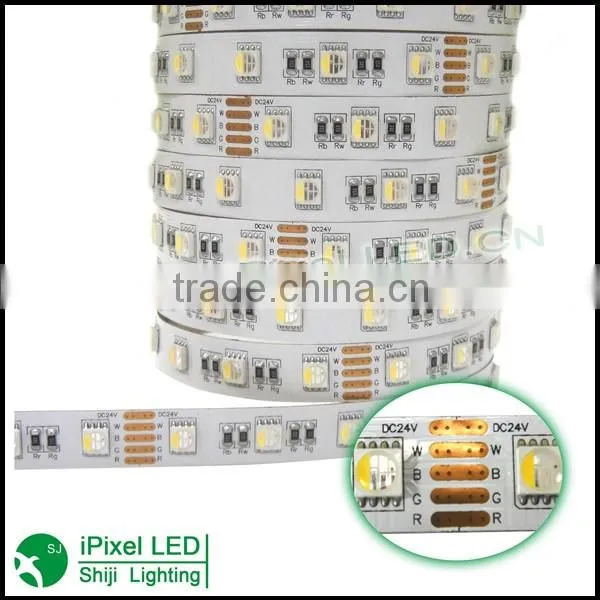 dc12v /24v rgbw 60led built-in one 5050 flexible led strip