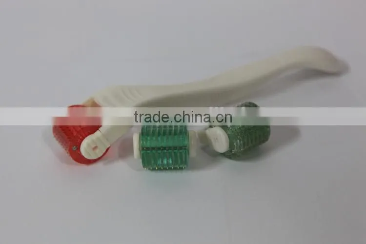 fashional design changeable heads 192 needles titanium micro needle derma roller with CE