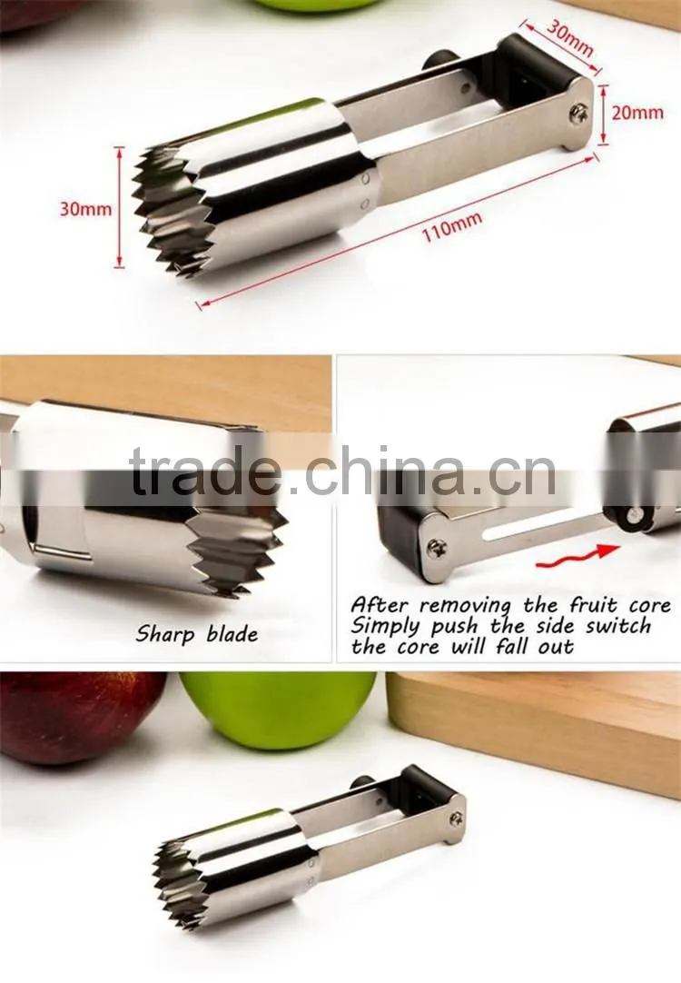 Good Quality New Product Kitchen Tool Stainless Steel Fruit Veggie Apple Corer