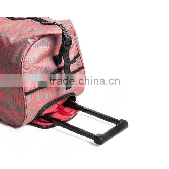 21 Inch 2 wheeled carry-on duffel wholesale trolley bag