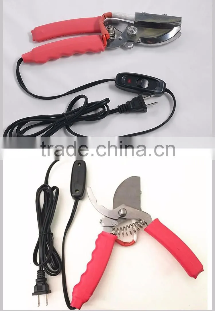 Stainless Steel Electric Pig Tail Cutting Clamp Scissors for Pigs Farm Instrument