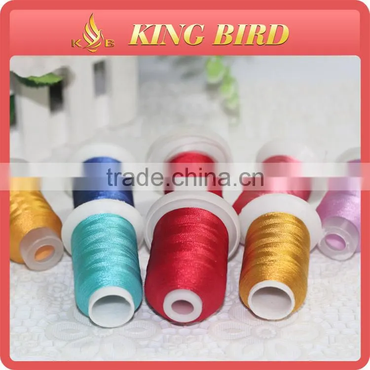 100% China Organic Polyester Embroidery Bobbin Thread