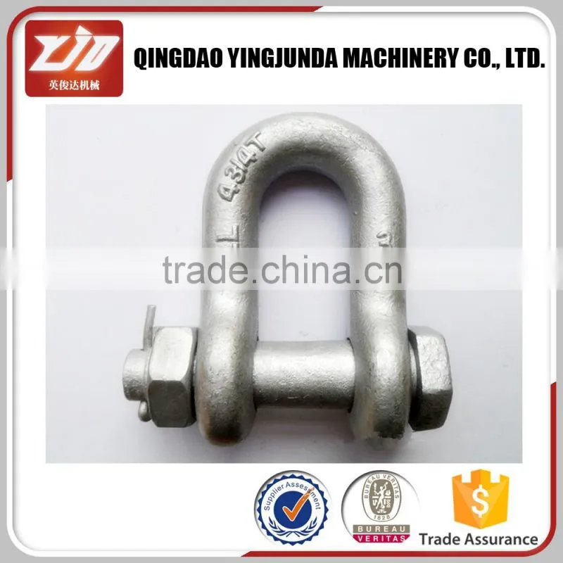 US type d shackle with safety pin