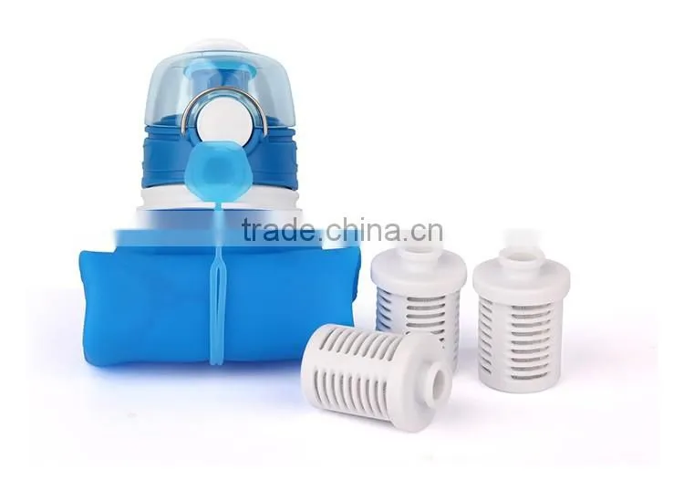 320ml small volume silicone kids water bottle