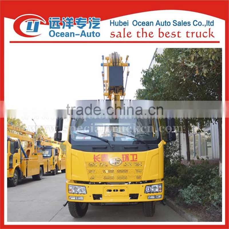 Driving type 4x2 FAW 20 meters aerial platform working truck for sale
