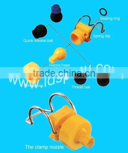 Screw-fit pipe clamps SPRAY NOZZLE