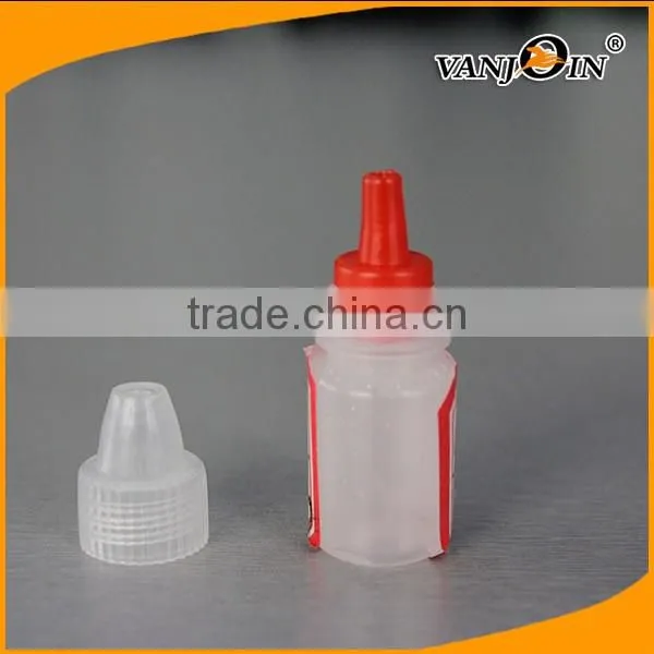5ml Portable Eye Dropper Bottles with Red Child Safety Dropper Lids