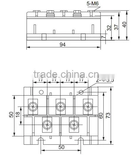 Three phase Bridge Rectifier Module for sale