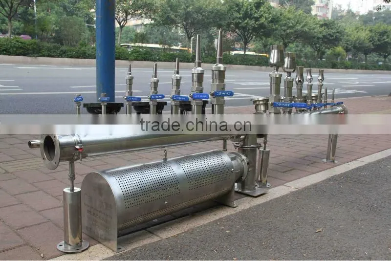 stainless steel outdoor water fountain