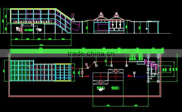 automatic powder coating line