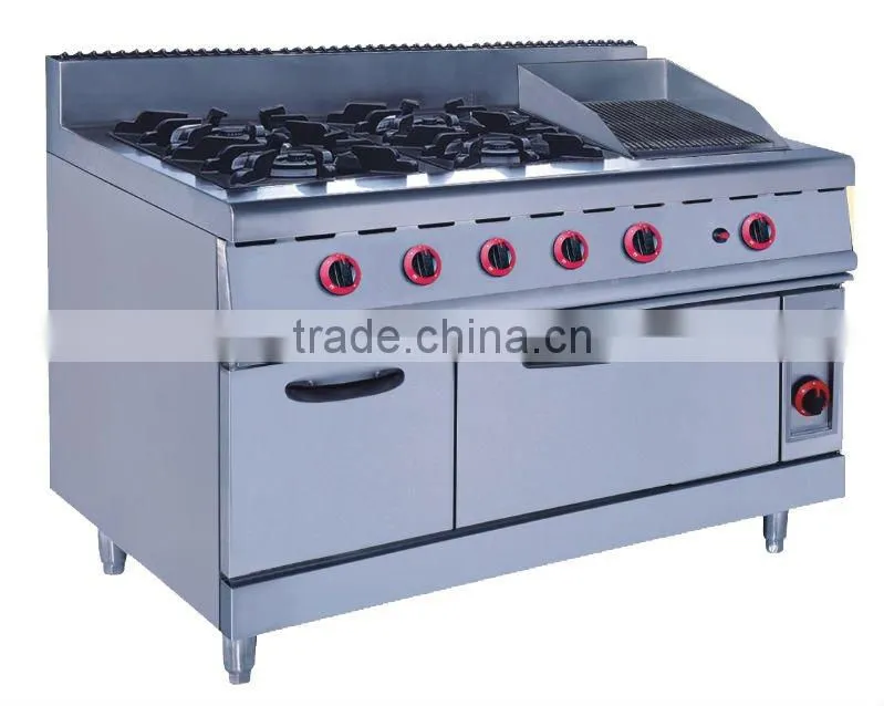 Cooking Range: Gas Stove with 4-Burners