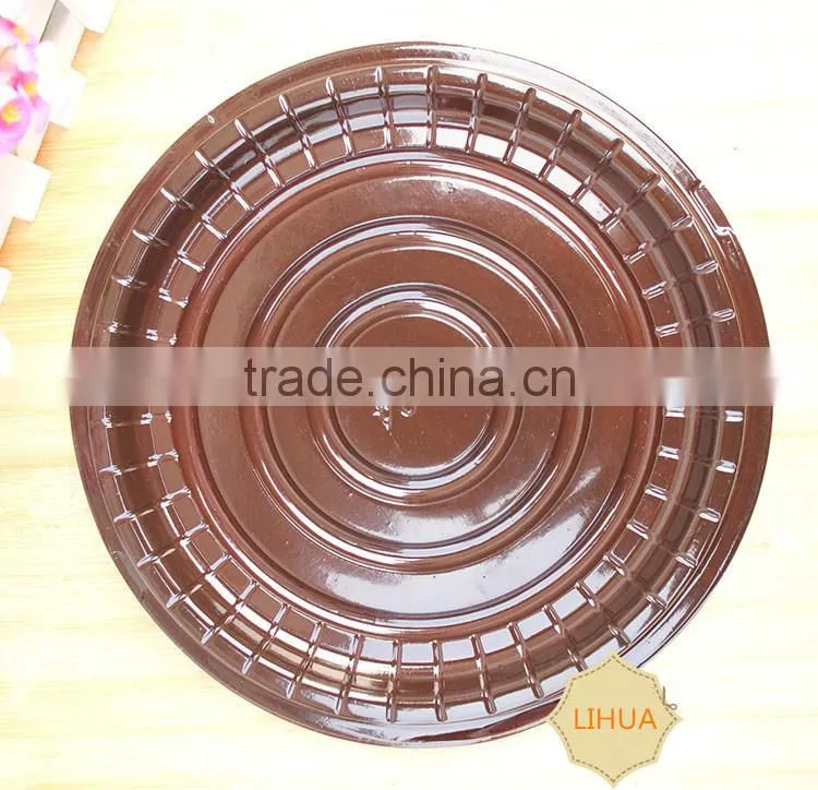clear disposable plastic cake container box accept custom