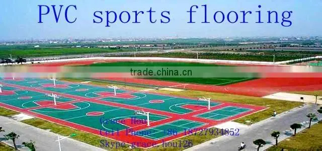 Plastic sports PVC flooring and PVC sponge floor