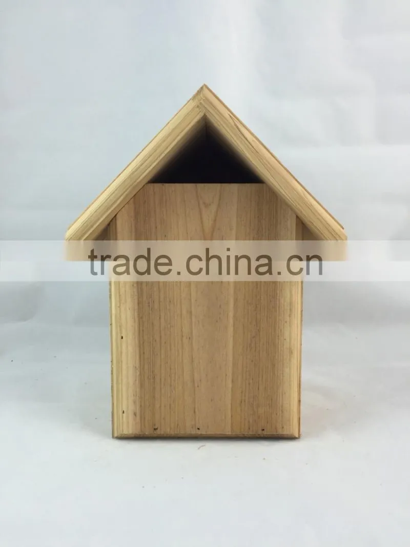 FSC wooden bird house /wooden bird cage decorate in garden for wholesale