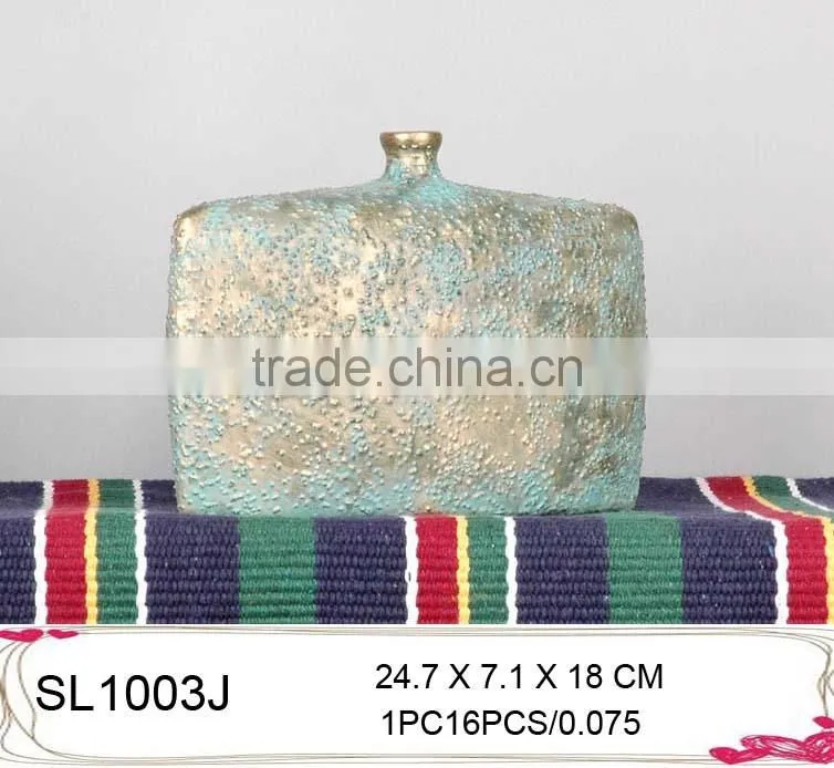 Outdoor decorative fiberglass vases