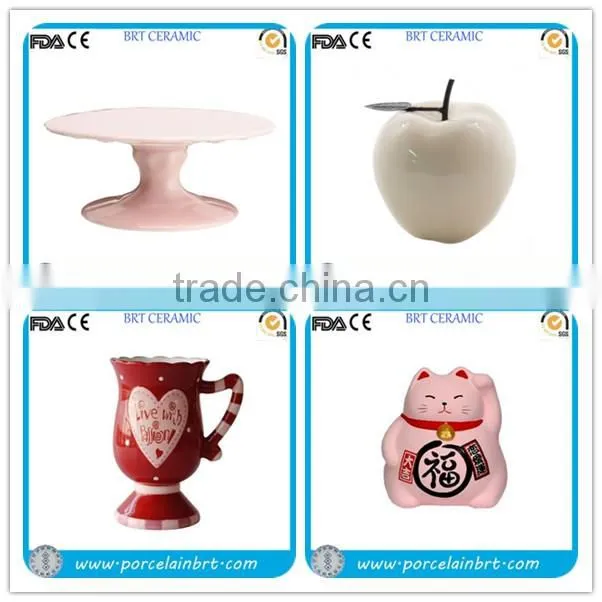 White Porcelain Hand Bell with Your Design