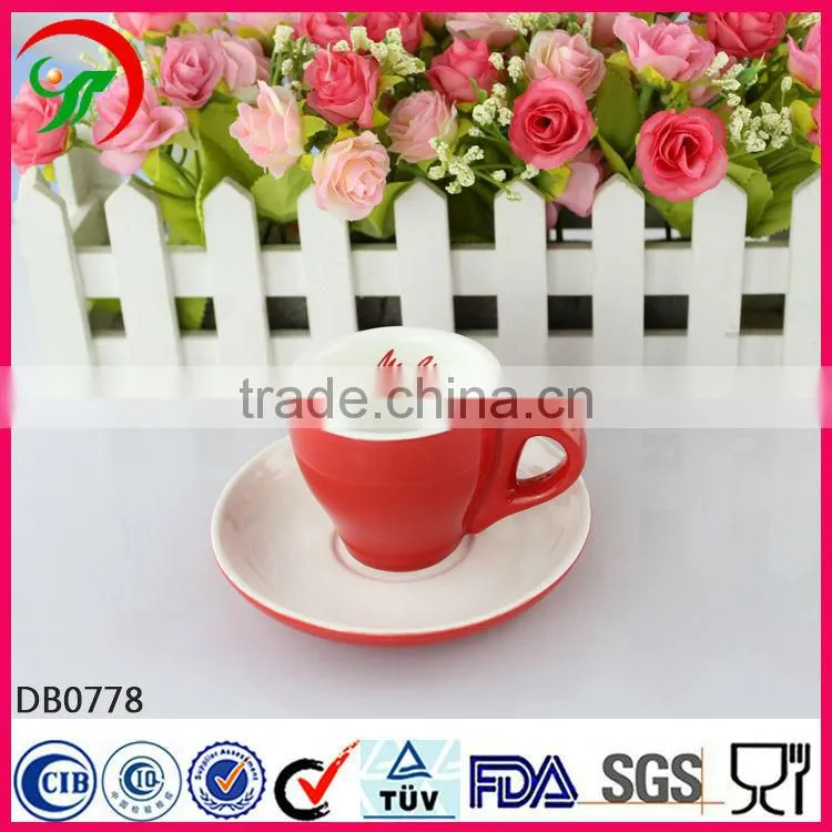 white plain coffee mugs,porcelain coffee cup and saucer