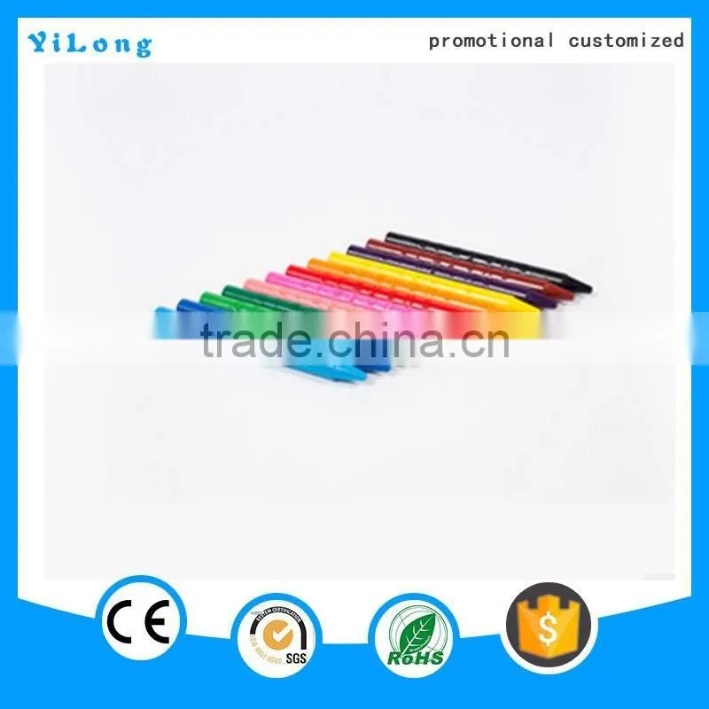China supplier Promotional more colors Custom wax crayon Stacking crayon for kids