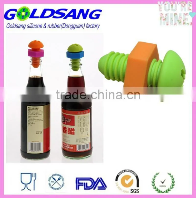 Portable screw shape Tampion silicone champagne stopper