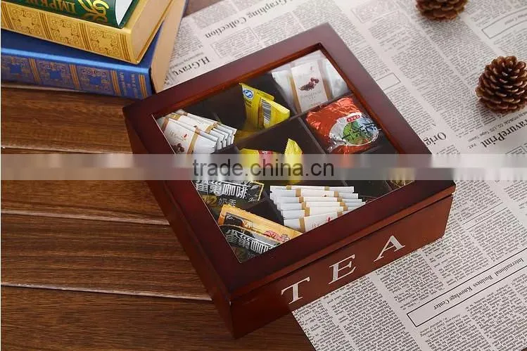 Simple multicolor wooden sewing boxes