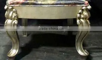 High back silver leaf with fabric furniture