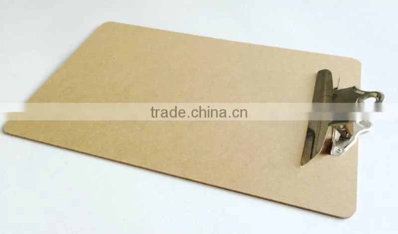 School office use with metal clip A4 MDF clipboard