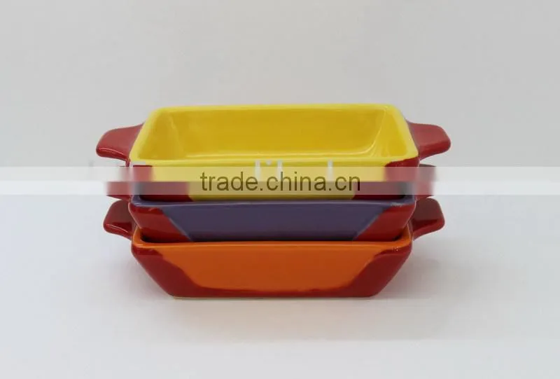 mini stoneware snack baking plate
