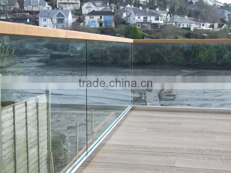 Glass balcony balustrades newest indoor stairs handrail design