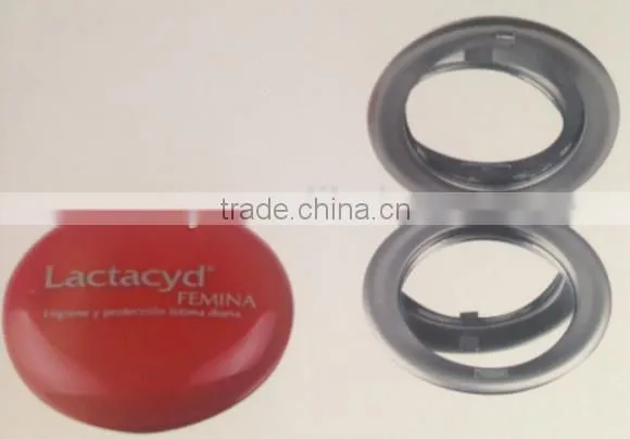 Plastic Round folding double sided mirror pocket mirror