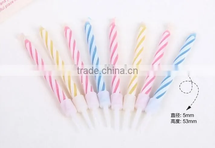 Colour Screw Thread Birthday Candle Wholesale