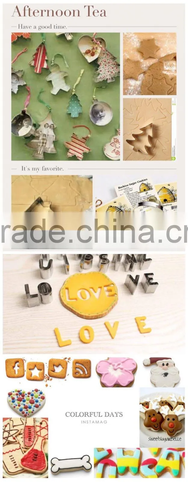 4pcs bulk cookie cutter