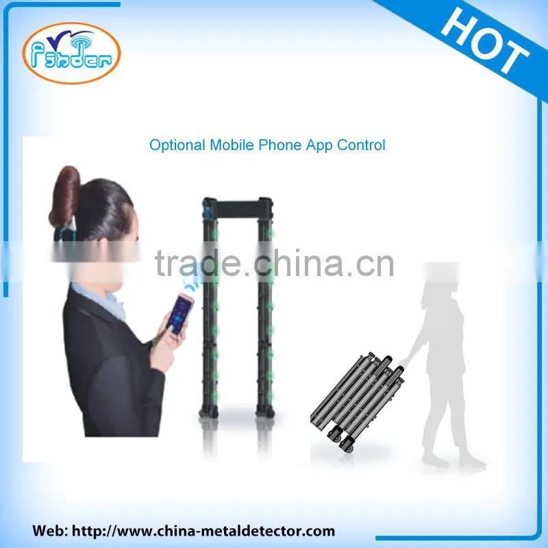 Walkthrough Metal Detector / Security Gate, airport security metal detector Door TEC-100