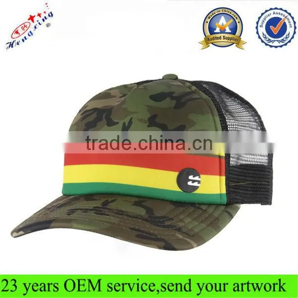 100% cotton fashion mesh baseball cap/5 panel trucker caps/ blank snapback trucker mesh cap
