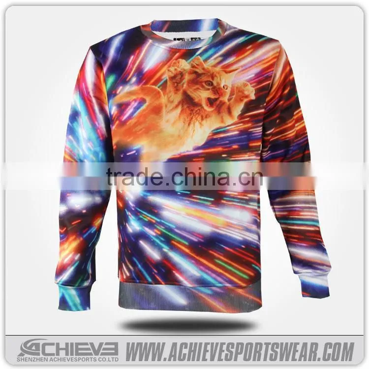 Sublimation custom cheap wholesale fashion long sleeve sweater designs for kids