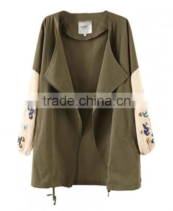 women top fashion zipper front big size korean jacket