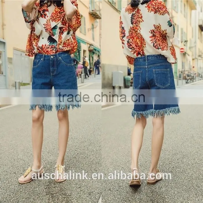 summer fashion design outdoor girls jean half pants china alibaba