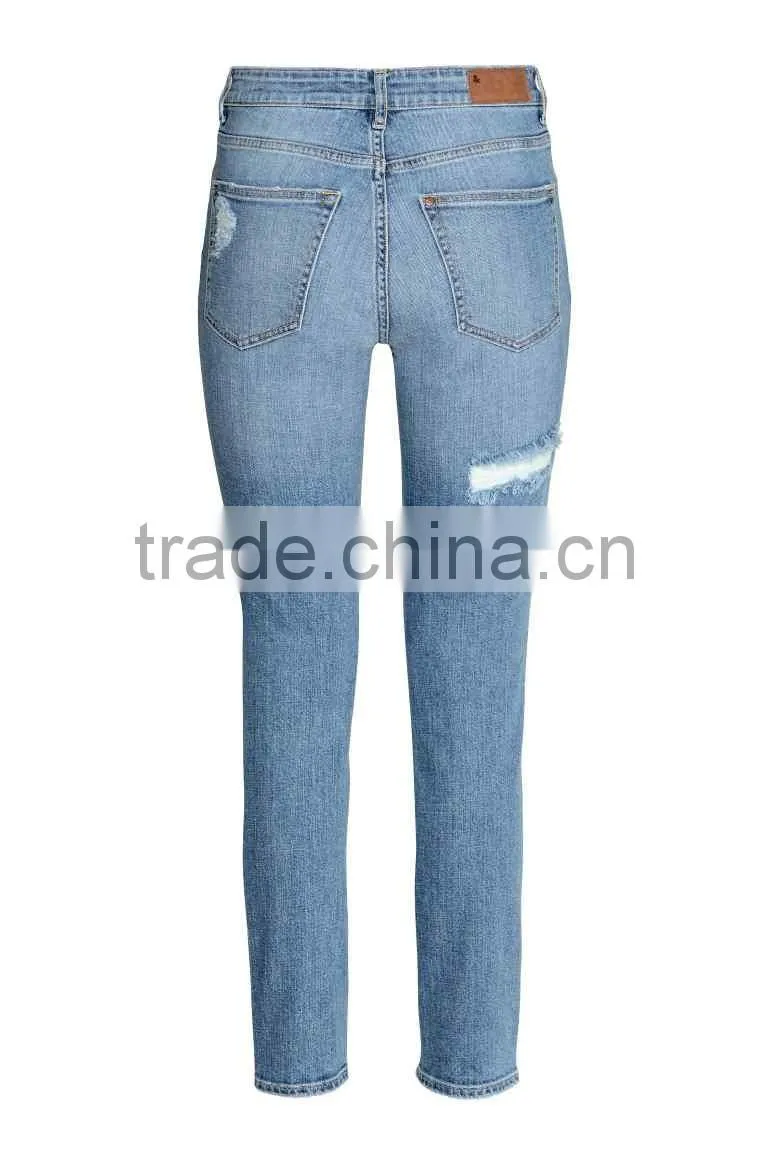 2016 new fashion women jeans,blue skinny jeans,ladies jeans manufacturers