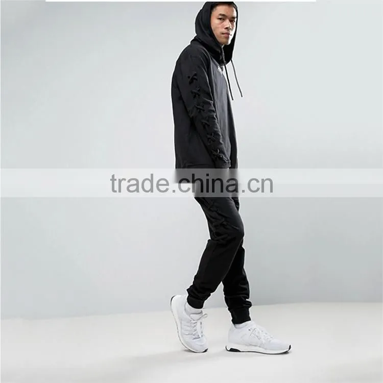 Mens Hoodie short sleeved T-shirt Short Sleeve T shirt young male black student sweater