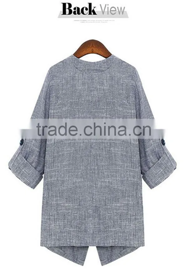 Summer and spring new arrival three quarter sleeve thin sweater,women coat,cardigan latest design