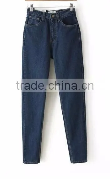 Runwaylover EY0617P Europe Style 2017 Ladies Fashion Washed Denim Jeans