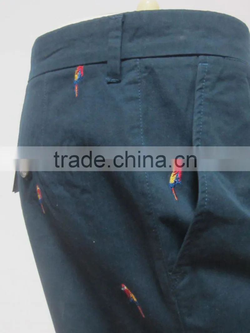 OEM new design fashionable High quality casual cotton elastic force shorts for men PS1375