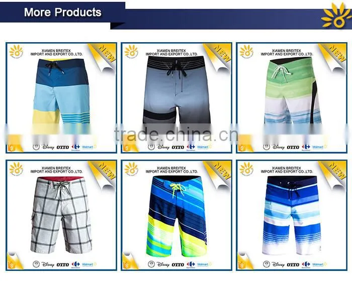 Wholesale waterproof beachwear men 4 way stretch board shorts